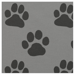 Hundetatzen-Drucke Stoff