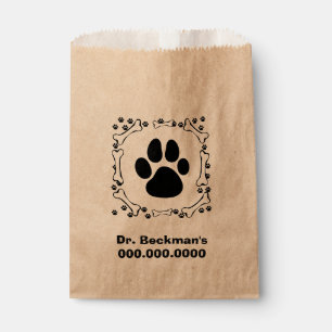Hundetatzen und Hundeknochen Geschenktütchen