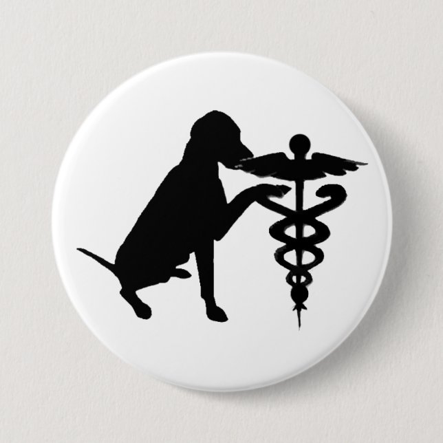 HUNDEtherapie-KRANKENHAUS Button (Vorderseite)
