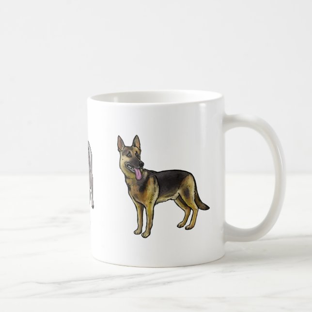 Hundetier Liebhaber k-9 Hunde-Tasse Kaffeetasse (Rechts)