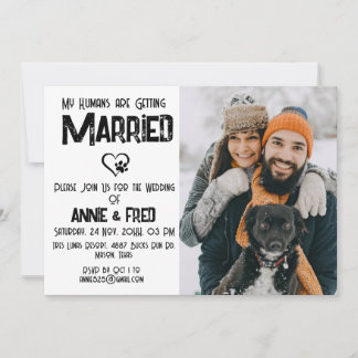Hundetier Lover Einladung zur Hochzeit