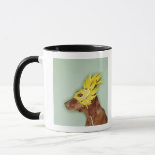 Hundetragende Maske Tasse