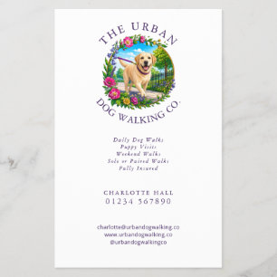 Hundetrainer Flyer Labrador Logo