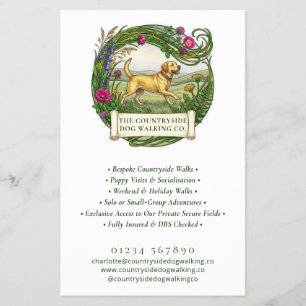 Hundetrainer Flyer Labrador Logo