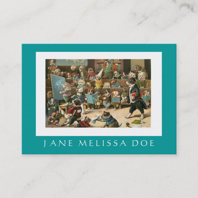 Hundetrainer oder -tutor - doppelseitig visitenkarte (Vorderseite)