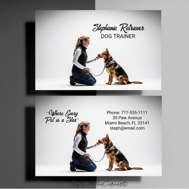 Hundetrainer Visitenkarte (Von Creator hochgeladen)