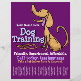 Hundetraining. Kundenspezifischer Flyer