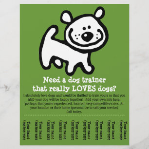 Hundetraining, Wandern, Grooming, Sitzen Flyer