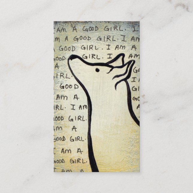 Hundetrainingstrainerwandererrettungs-Gruppenkunst Visitenkarte (Vorderseite)