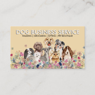 Hundetrimmen Hundefriseur Spaziergang Betreuung Visitenkarte