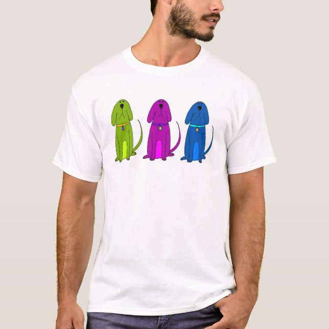 Hundetrio T-Shirt (Vorderseite)