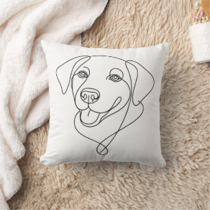 Hundeumriss Kissen