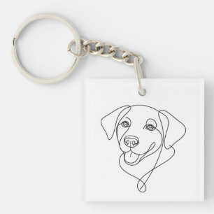 Hundeumriss Schlüsselanhänger