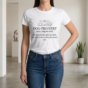 Hundeversteher Lustiger Text Personalisierte Hunde Tri-Blend Shirt