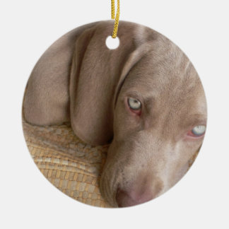 Hundeverzierung SchlafensWeimeraner Keramikornament
