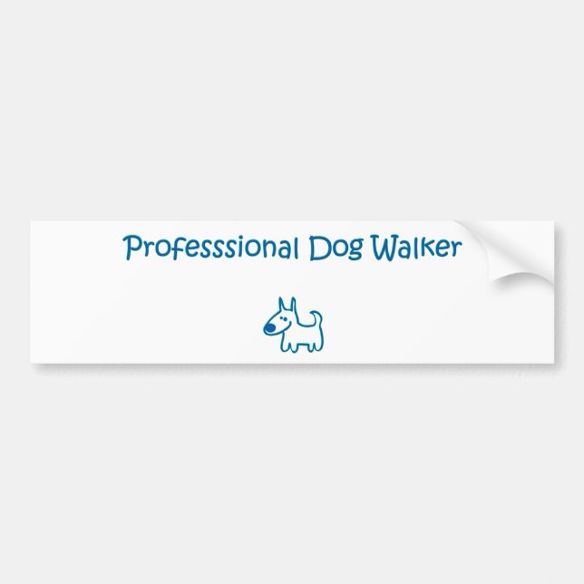 Hundewanderer Autoaufkleber (Vorne)