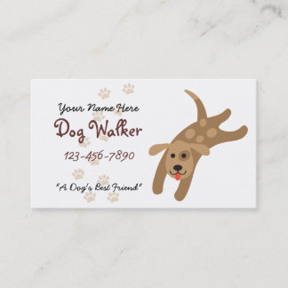 Hundewanderer/Groomer/tierärztliche Visitenkarte