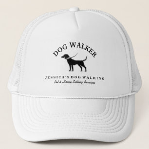 Hundewanderer-kundenspezifischer Hut - schwarzer Truckerkappe