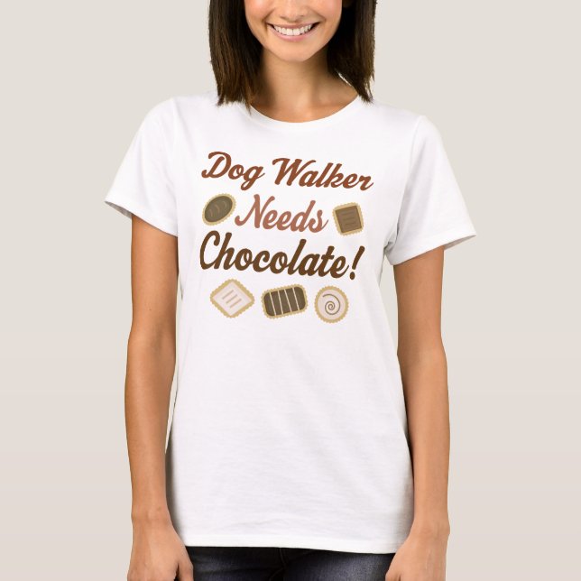 Hundewanderer-(lustiges) Geschenk T-Shirt (Vorderseite)