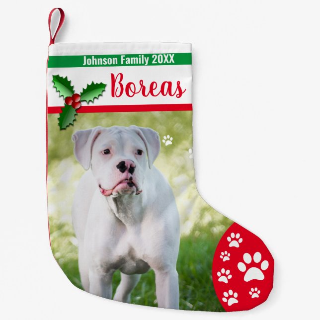 HundeweihnachtsStrümpfe - personalisierte Familie Kleiner Weihnachtsstrumpf (Vorderseite)