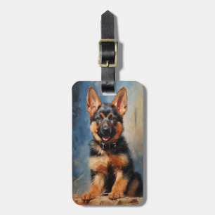 Hundewelpe Gepäckanhänger