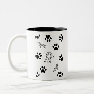 Hundewelpen aus Dalmatinie Tasse