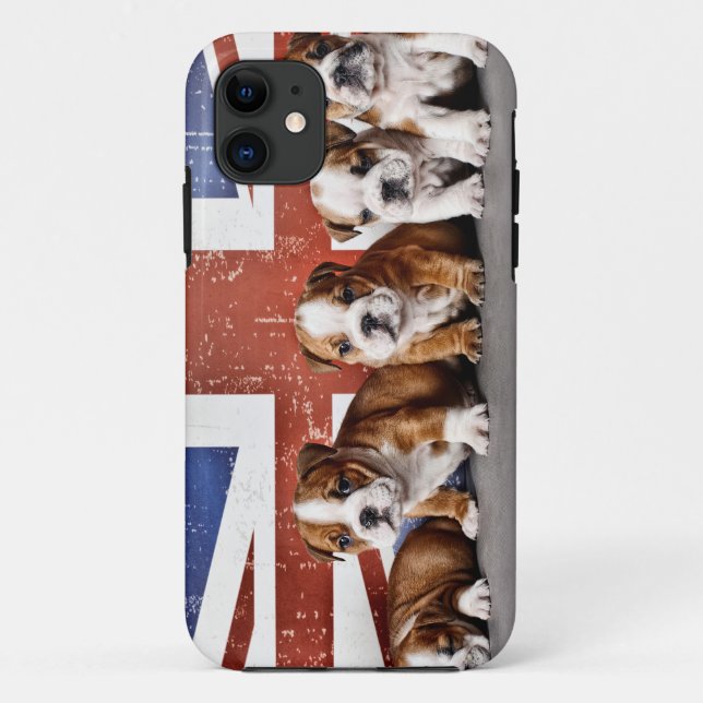 Hundewelpen Case-Mate iPhone Hülle (Rückseite)