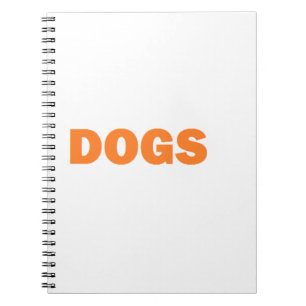 HUNDEWort in Gelb Notizblock
