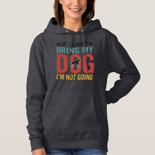 Hundezitat Vintage Vektor Wenn ich meinen Hund nic Hoodie