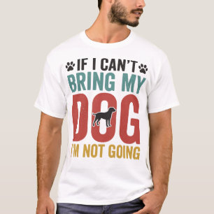 Hundezitat Vintage Vektor Wenn ich meinen Hund nic T-Shirt