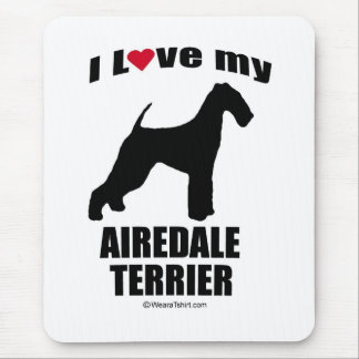 "HUNDEzucht" - AIREDALE-TERRIER - "ICH LIEBE MEIN Mousepad