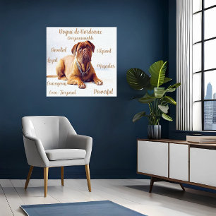 Hundezucht-Leinwand mit Temperamentseigenschaften Leinwanddruck