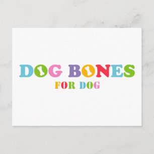 Hundknochen für Hunde Postkarte