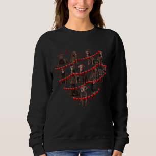 HundLiebe Herzschokolade Labrador Valentine Sweatshirt