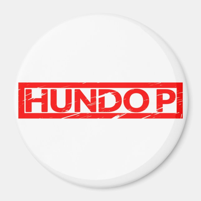 Hundo P Briefmarke Magnet (Vorne)