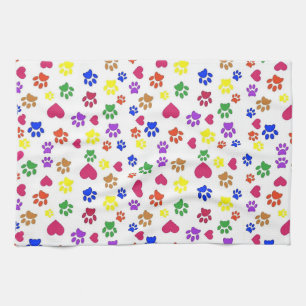 Hundpfähle und Herz, Geschirrtuch