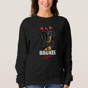Hundredseide Dackel Mama Hundemama Hunde Pet Dac Sweatshirt