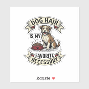 Hundshaar-Shirt Vintage-Gravur Lustiger Hunde-Lieb Aufkleber