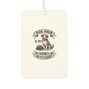Hundshaar-Shirt Vintage-Gravur Lustiger Hunde-Lieb Autolufterfrischer