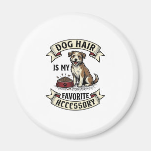 Hundshaar-Shirt Vintage-Gravur Lustiger Hunde-Lieb Magnet