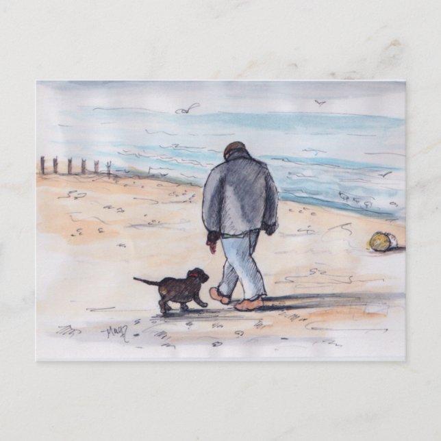 Hundspaziergang - 05 postkarte (Vorderseite)