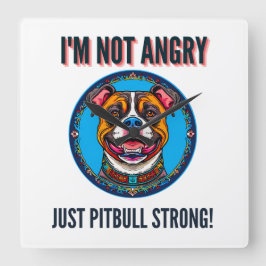 Hundstier Quadratische Wanduhr