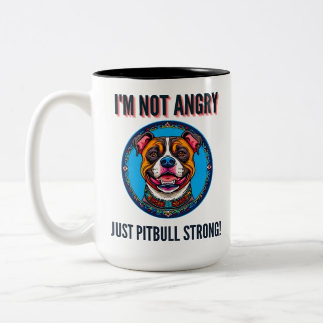 Hundstier Zweifarbige Tasse (Links)
