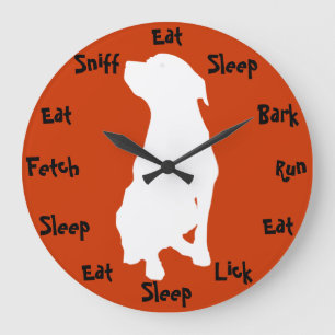Hundzeit Große Wanduhr