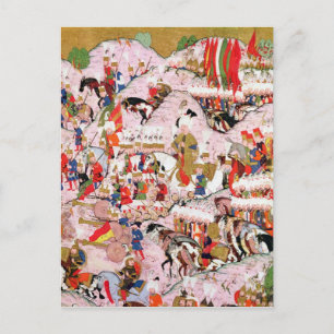 Hunername-Manuskript Postkarte