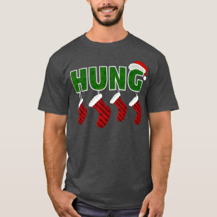 Hung - Funny Gay Endowed Christmas T-Shirt