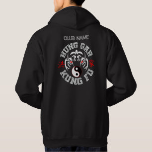 Hung Gar Kung Fu Tiger mit Yin Yang Symbol Hoodie