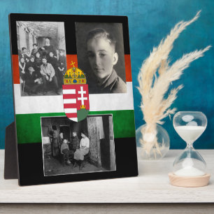 Hungarian Family w/Three Photos Fotoplatte