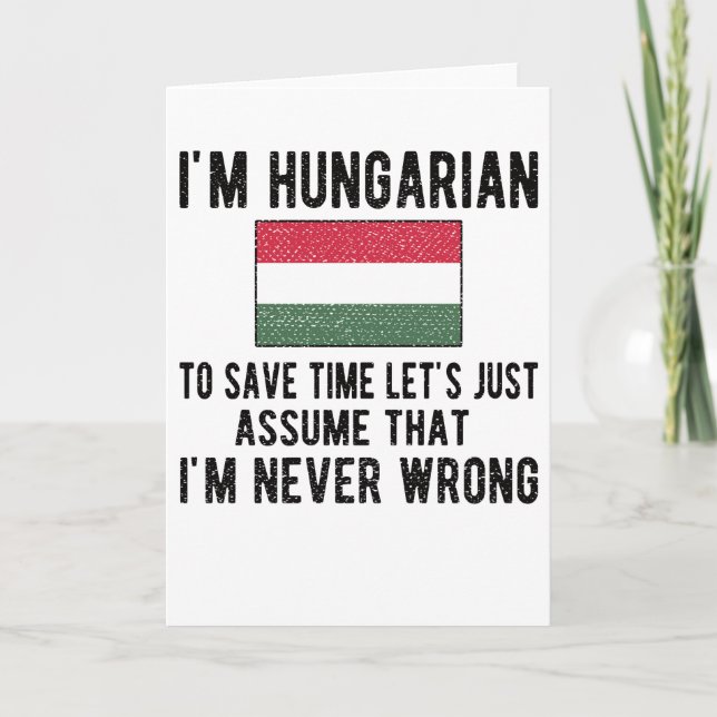 Hungarian Heritage Hungary Roots Hungarian Flag Karte (Vorderseite)