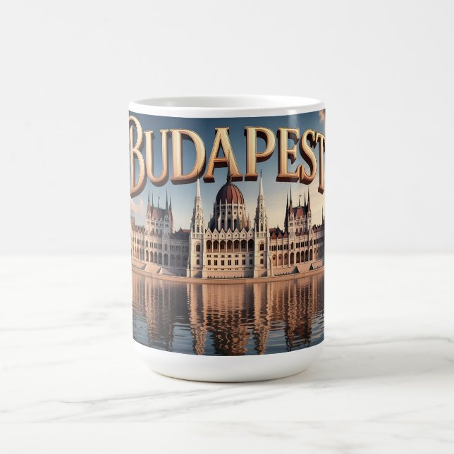 Hungarian Parliament Building in Budapest Kaffeetasse (Mittel)